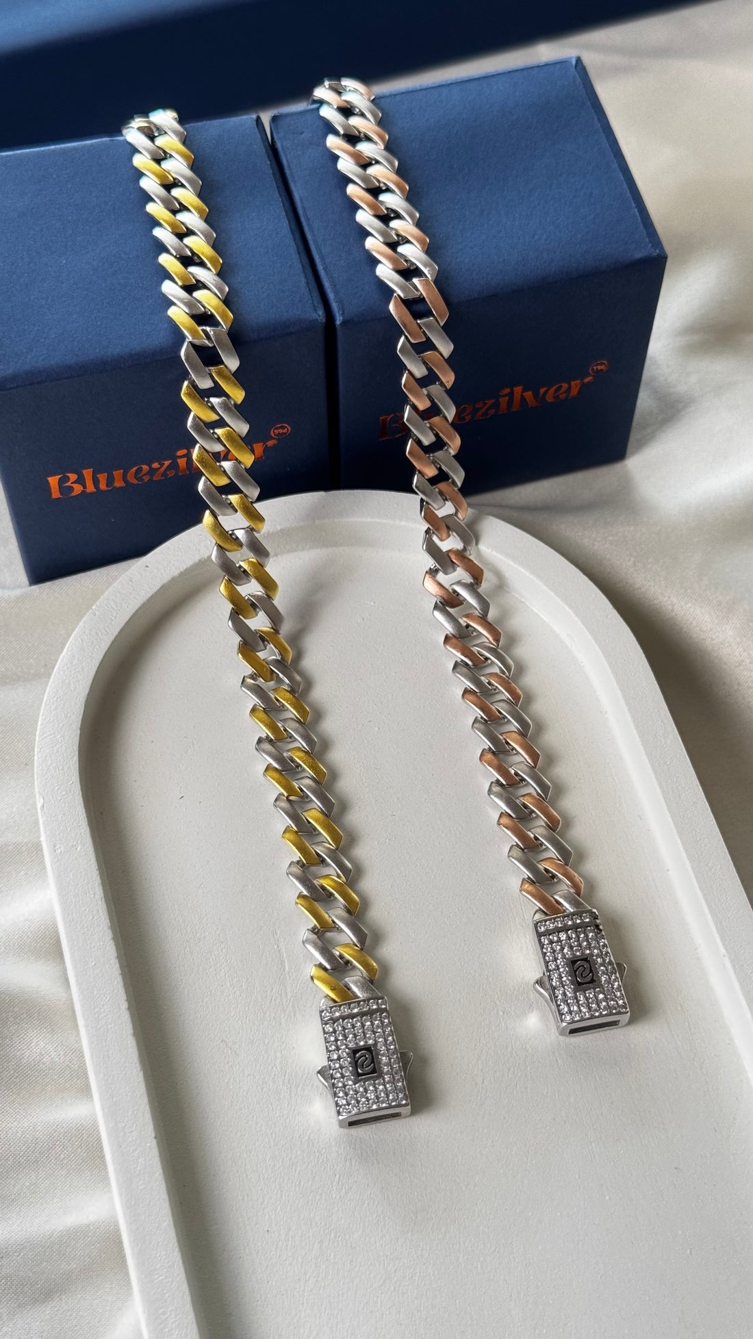 925 Silver Matt Cuban Bracelet For Men
