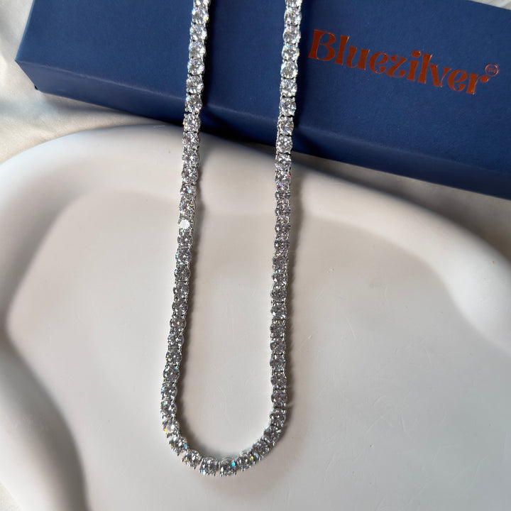 925 Silver Abhishek Sharma Tennis Chain