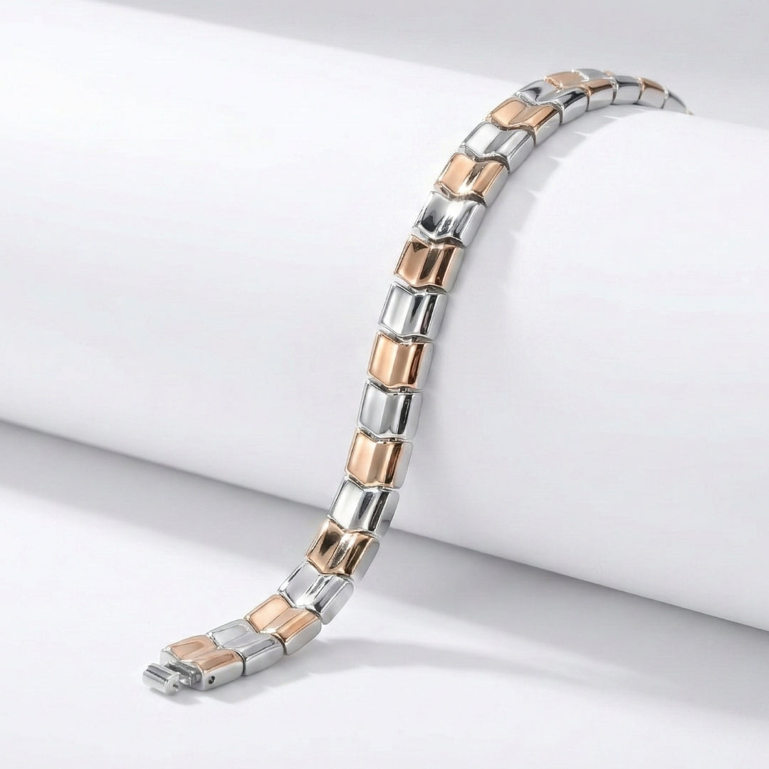 925 Silver Dual-Tone Men’s Bracelet