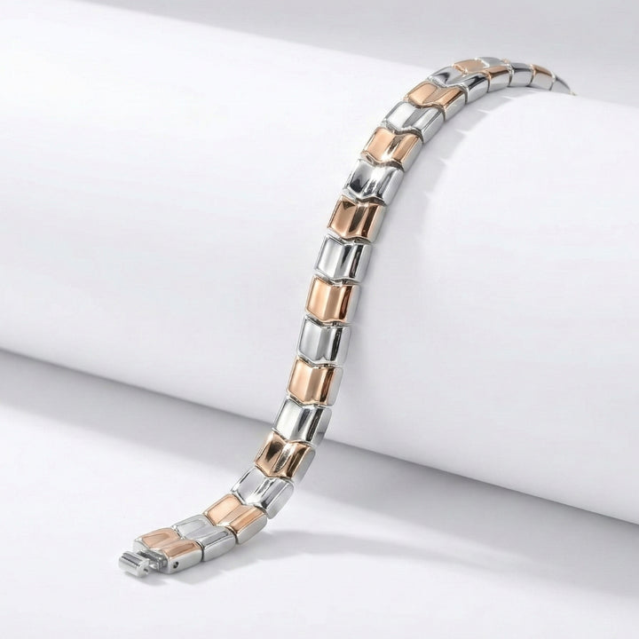 925 Silver Dual-Tone Men’s Bracelet