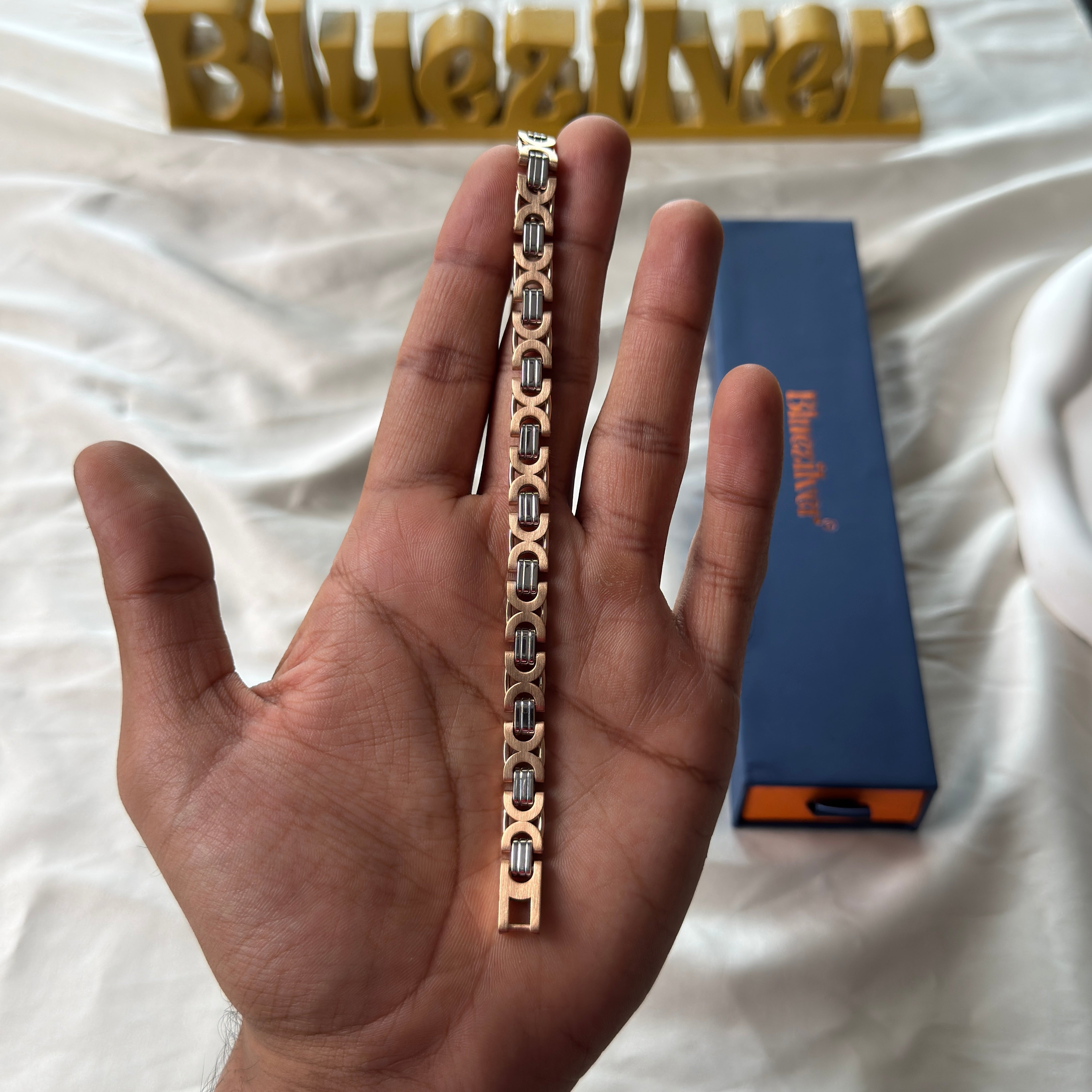 925 Silver Barrel Bracelet