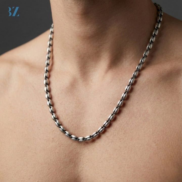 925 Silver Oval-Link Heritage Chain