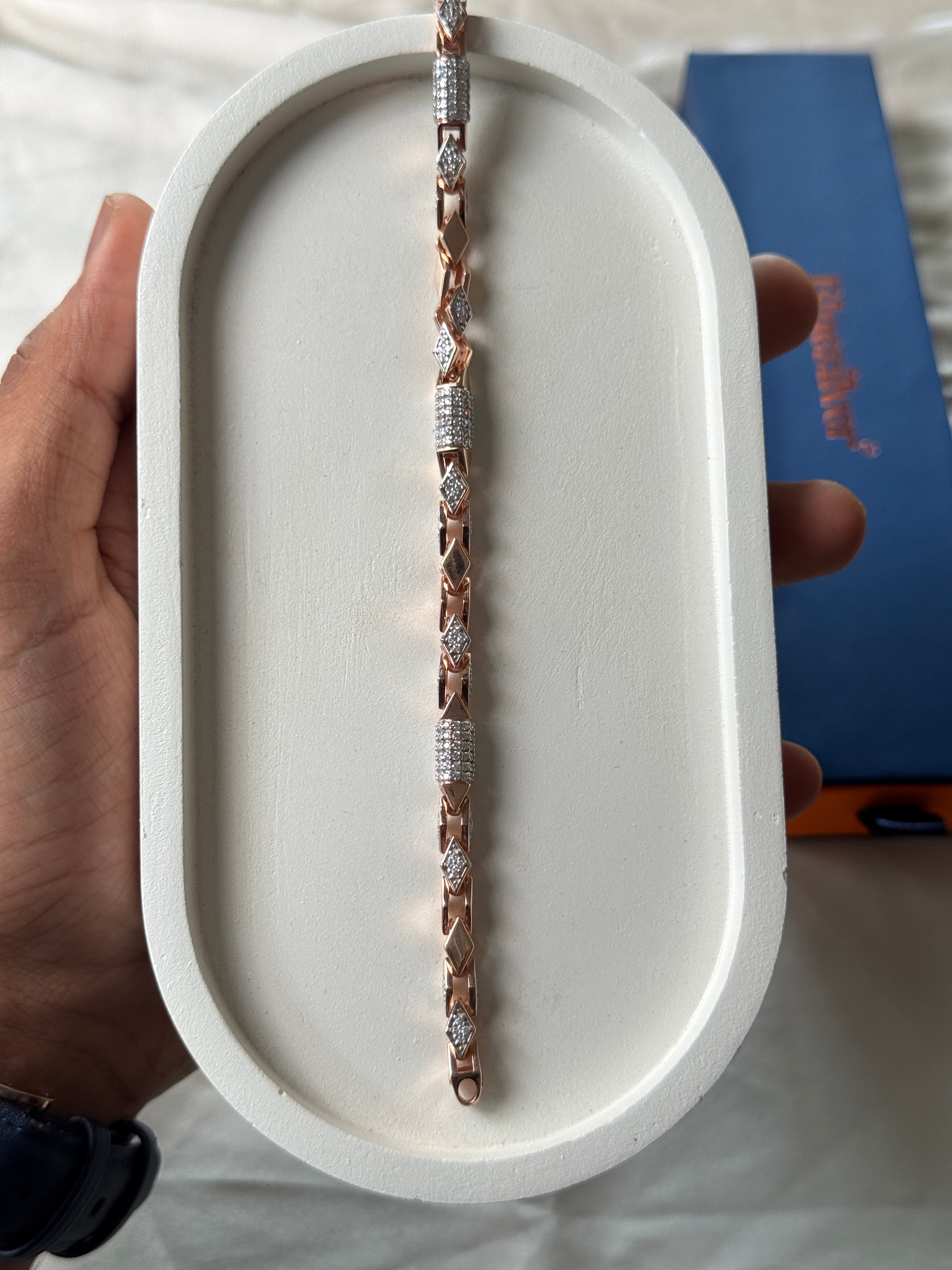 925 Silver Kaju Katali Bracelet