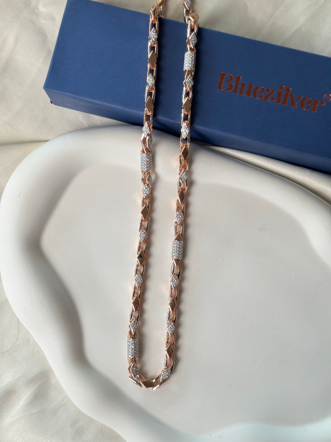 925 Silver Havy Kaju Katali Chain