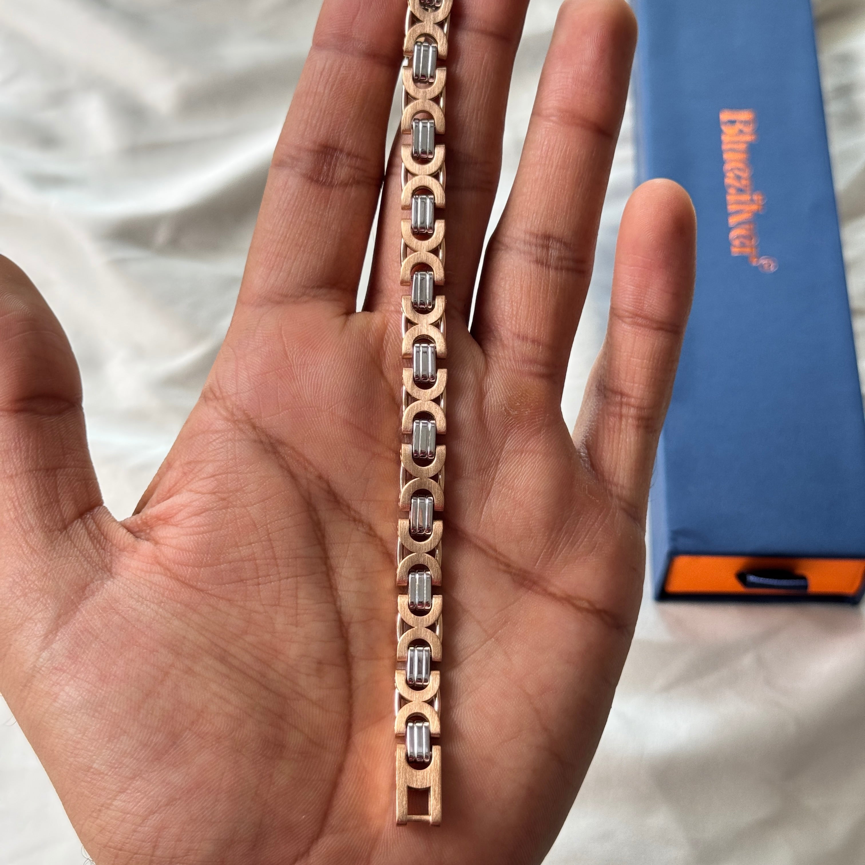 925 Silver Barrel Bracelet