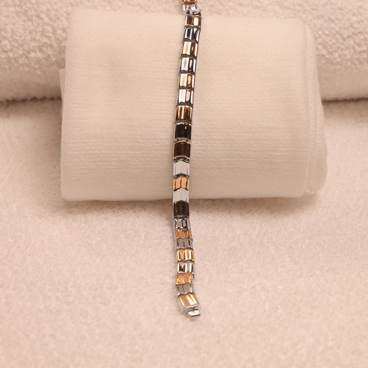 925 Silver Dual-Tone Men’s Bracelet