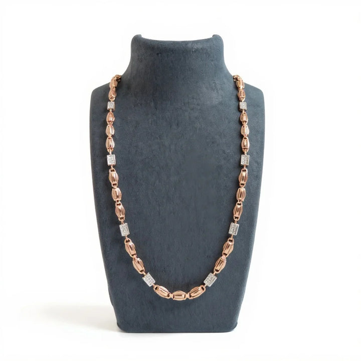 Barrel & Cube Link Chain